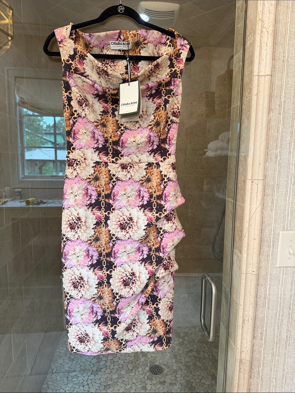 NWT Chiara Boni La Petite robe, fleurs de reve chain floral dress,size 8 (44)